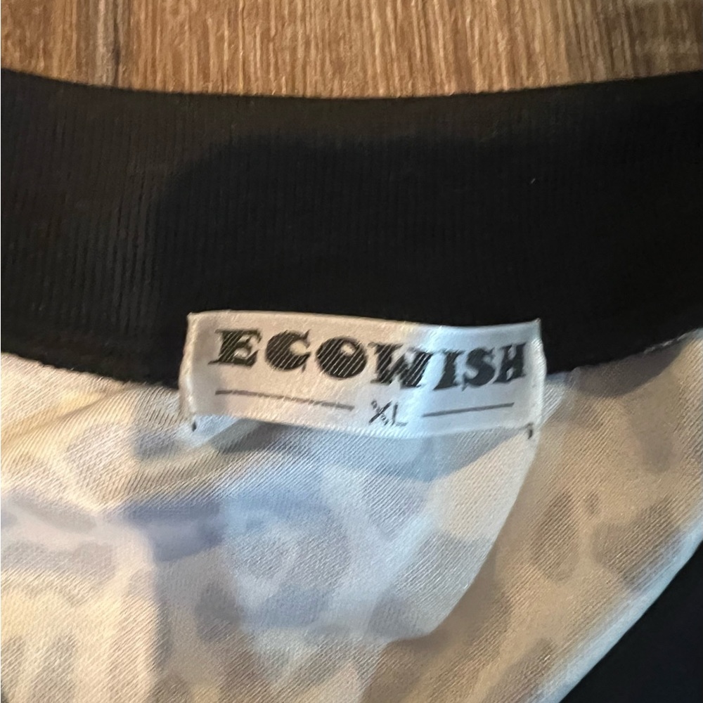 Ecowish Leopard Bomber Jacket - Picture 4 of 5